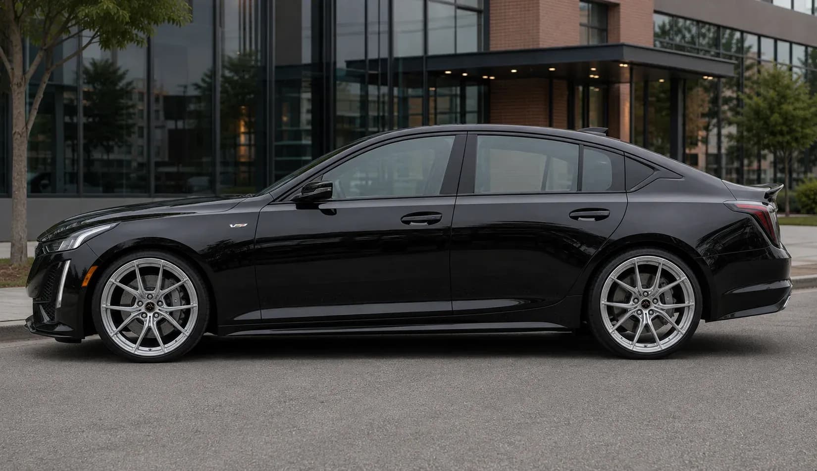 2020 Cadillac CT5-V with EW-P-MF-028 wheel, side profile view