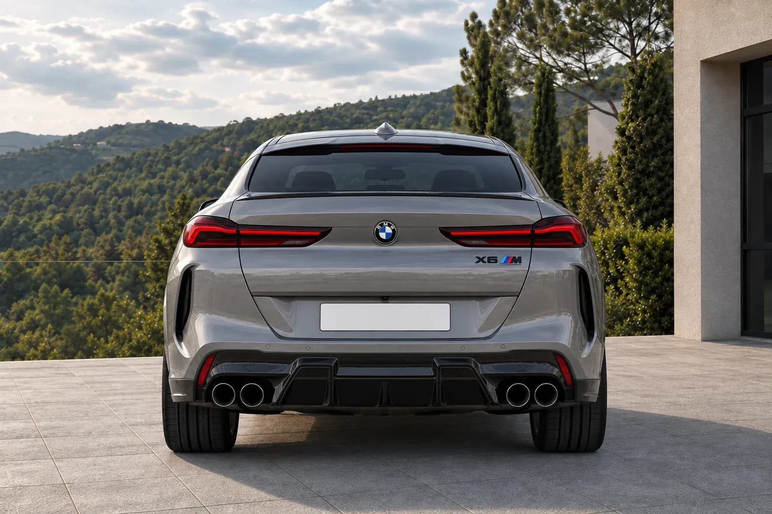 2020 BMW X6 with EW-P-MF-029 wheel, rear 0 view