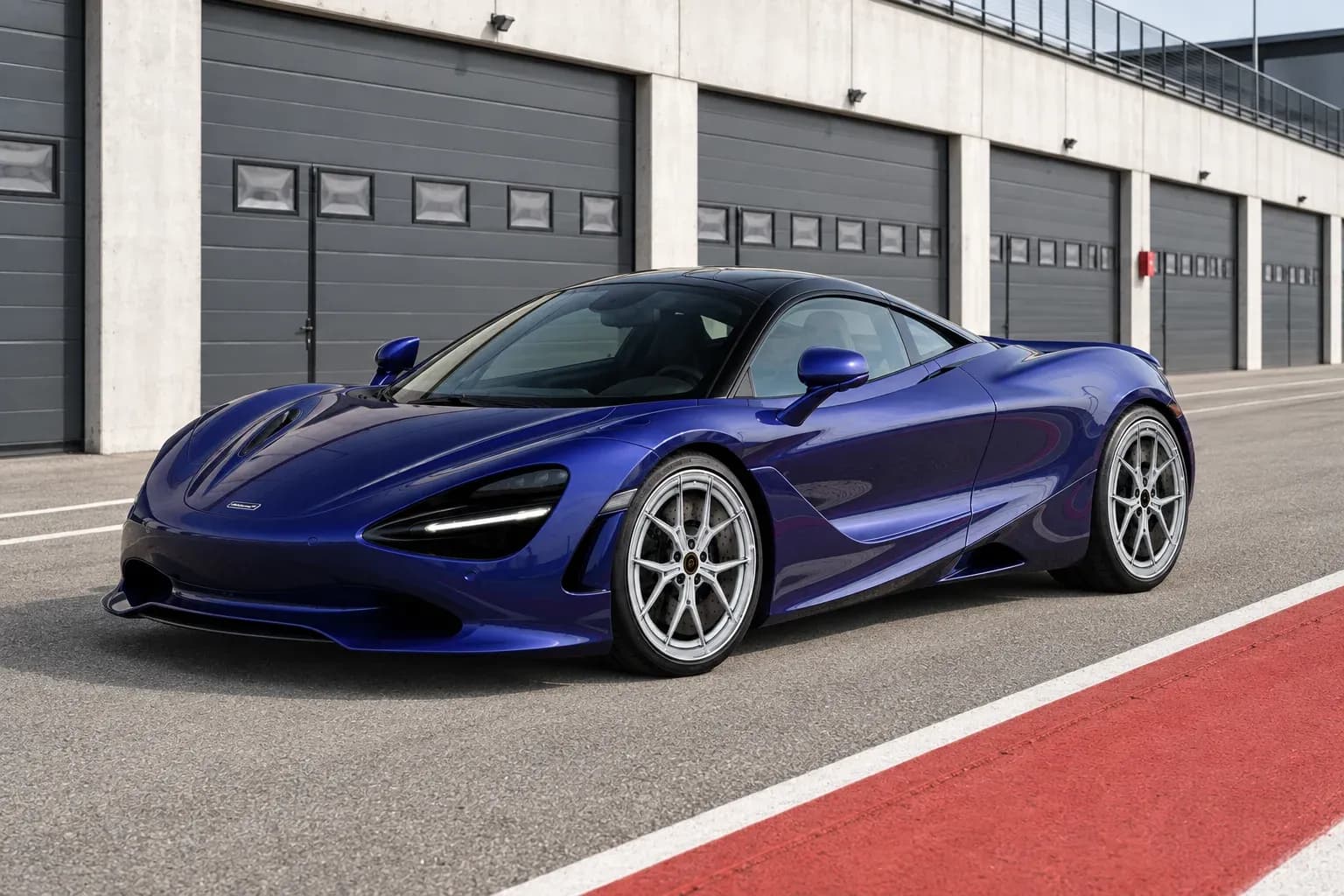 2024 McLaren 750S with EW-P-MF-029 wheel, front right 45 view