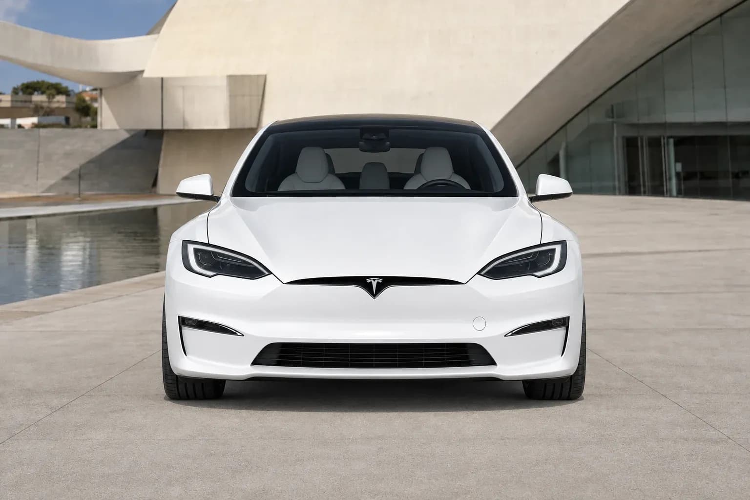 2021 Tesla Model S with EW-P-MF-029 wheel, front 0 view