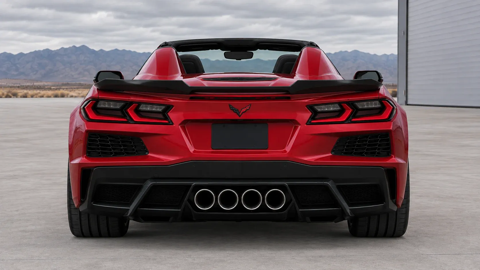 2023 Chevrolet Corvette with EW-P-MF-030 wheel, rear 0 view