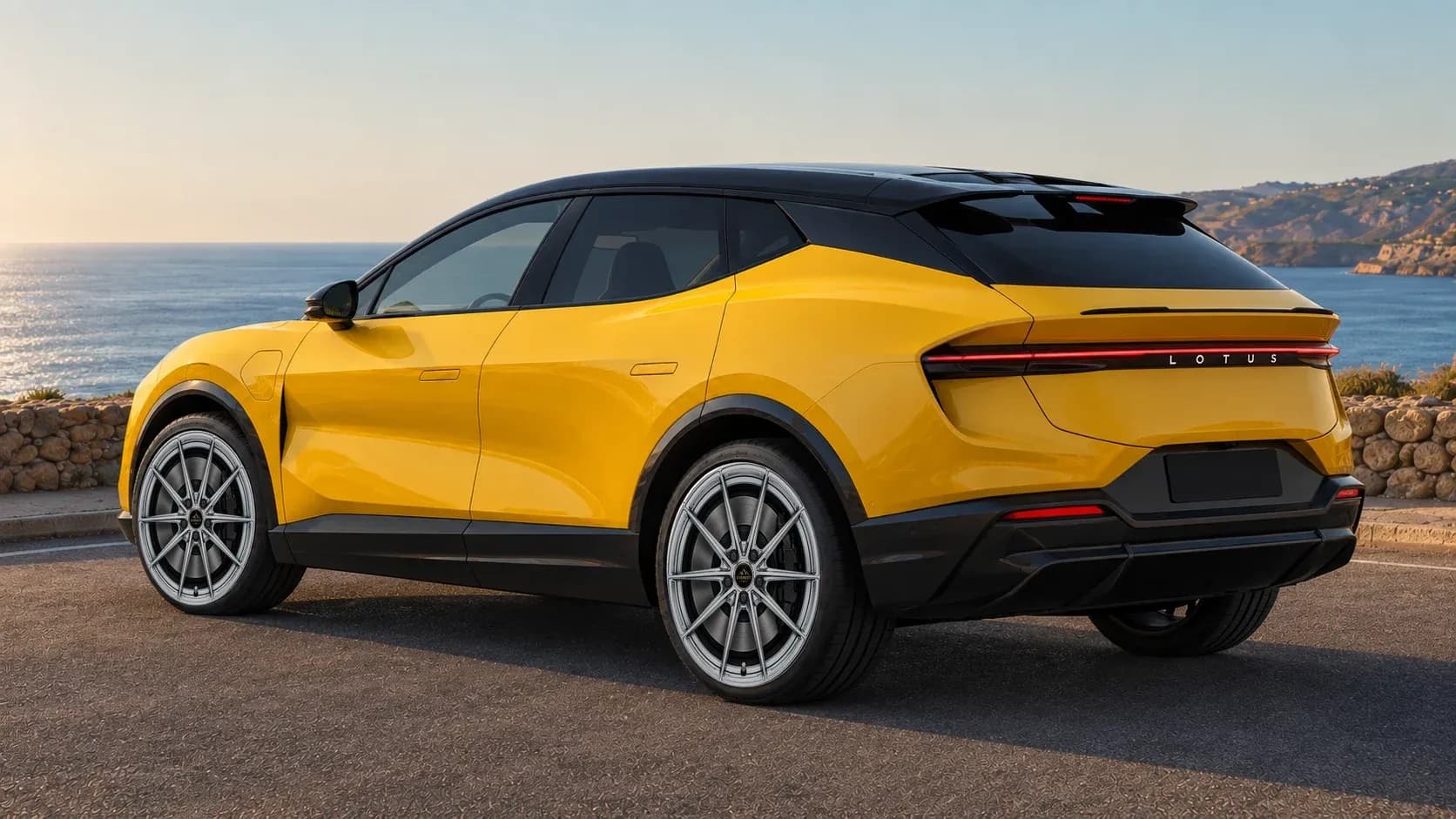 2023 Lotus Eletre with EW-P-MF-030 wheel, rear right 45 view