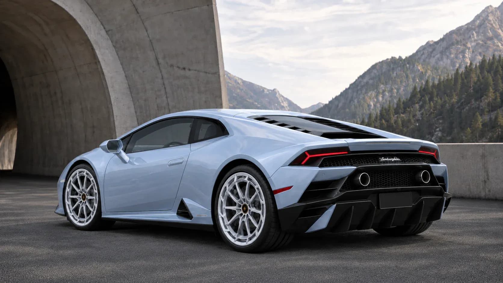 2019 Lamborghini Huracan with EW-P-MF-031 wheel, rear right 45 view