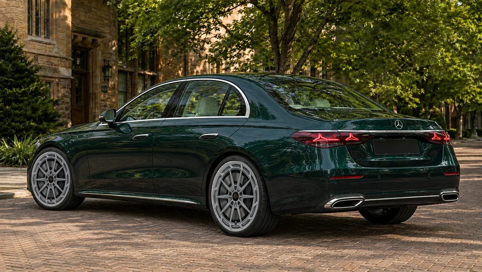 2024 Mercedes-Benz E-Class with EW-P-MF-031 wheel, rear right 45 view