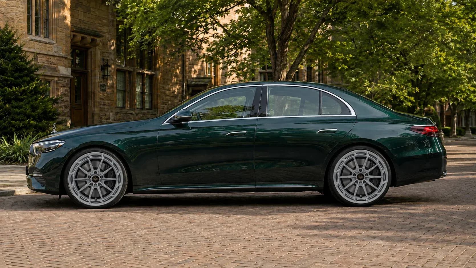 2024 Mercedes-Benz E-Class with EW-P-MF-031 wheel, side profile view