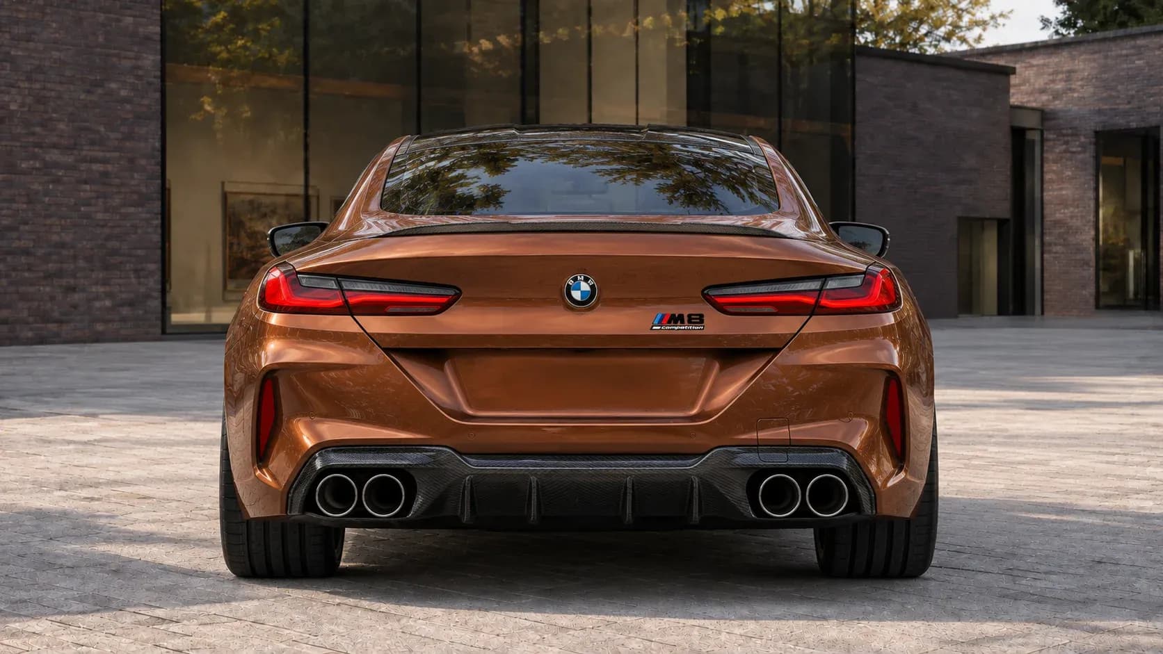 2020 BMW M8 with EW-P-MF-032 wheel, rear 0 view