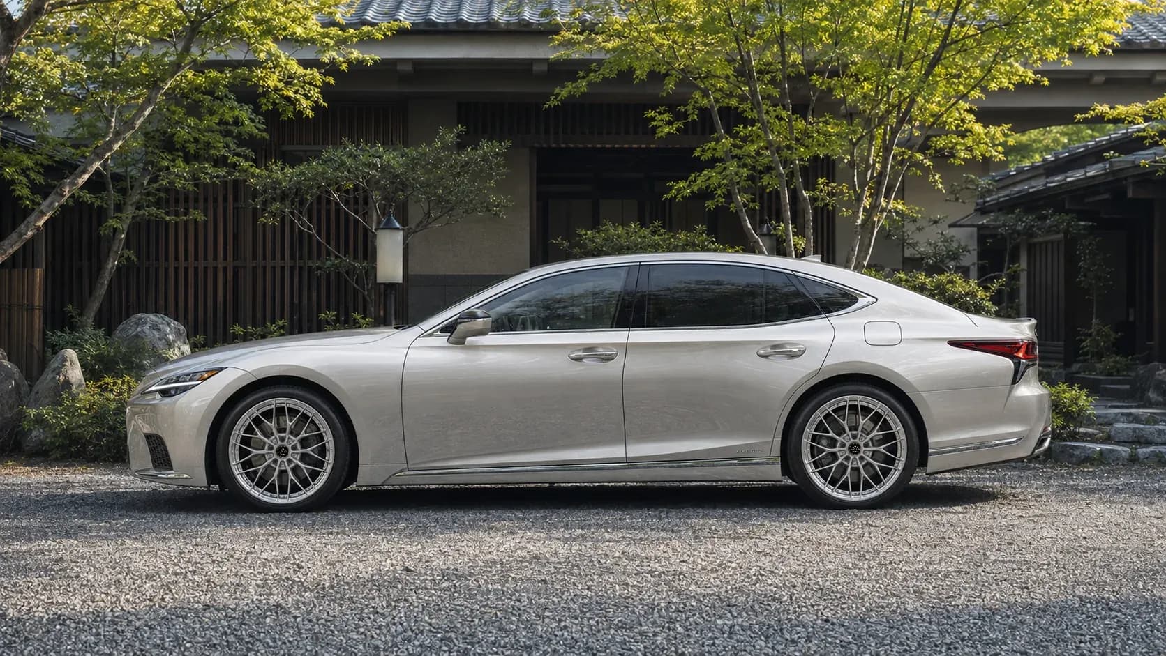 2018 Lexus LS with EW-P-MF-032 wheel, side profile view