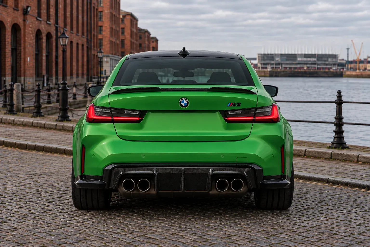 2025 BMW M3 with EW-P-MF-033 wheel, rear 0 view