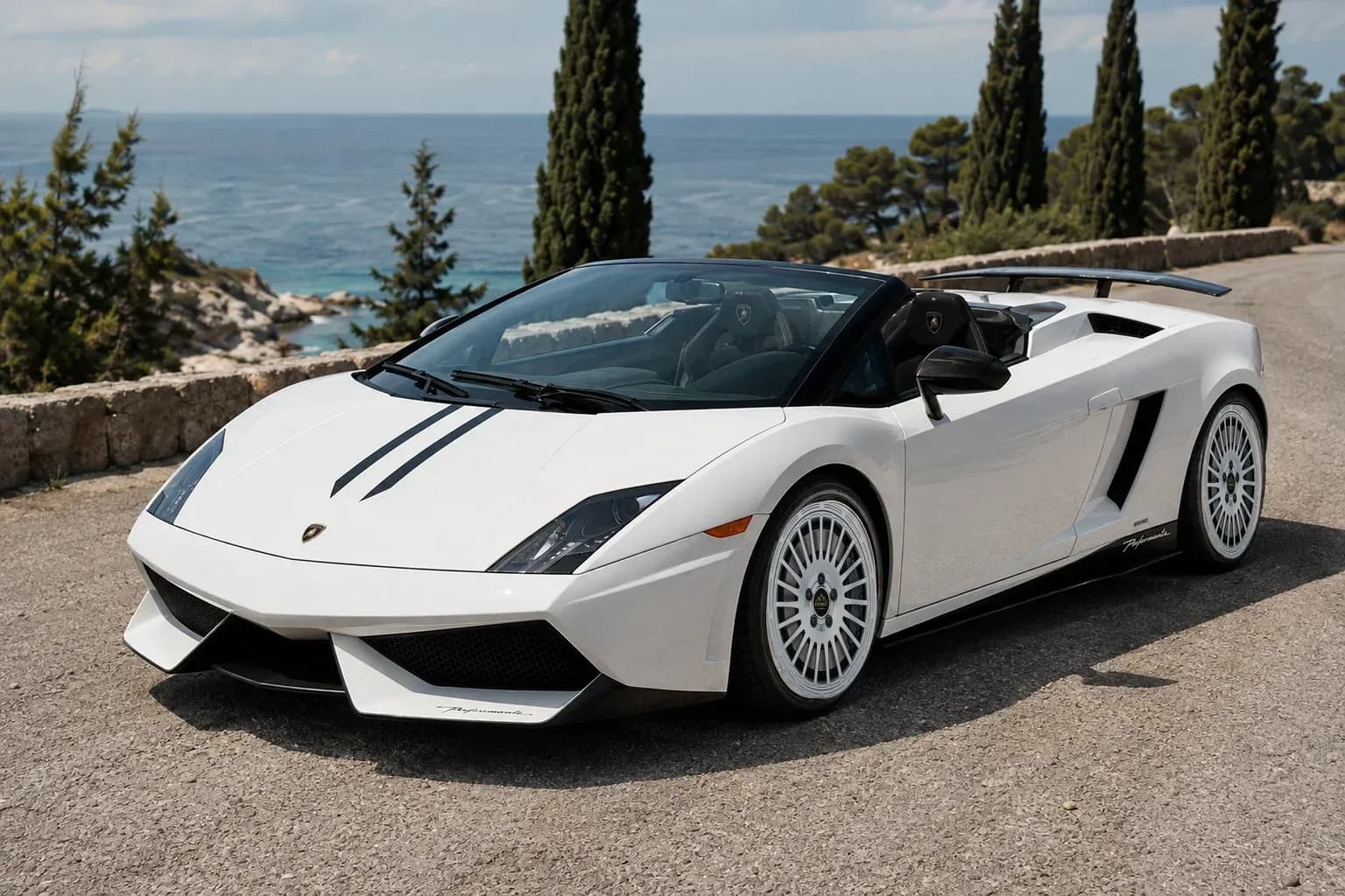 2011 Lamborghini Gallardo with EW-P-MF-033 wheel, front right 45 view