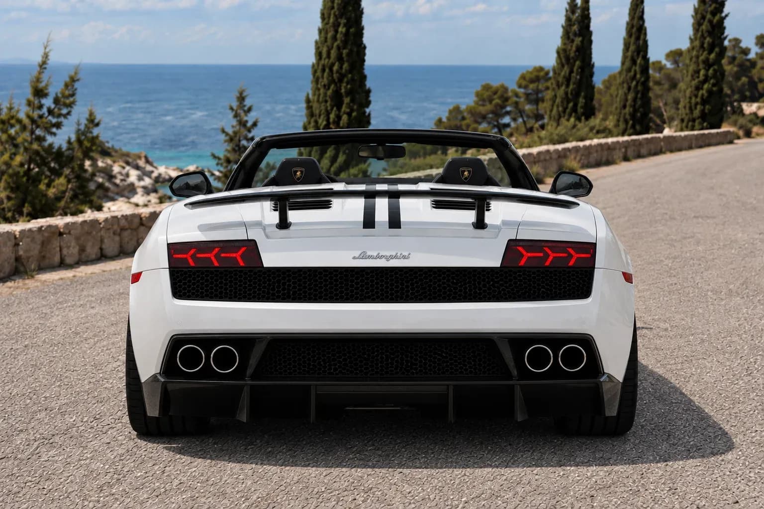 2011 Lamborghini Gallardo with EW-P-MF-033 wheel, rear 0 view