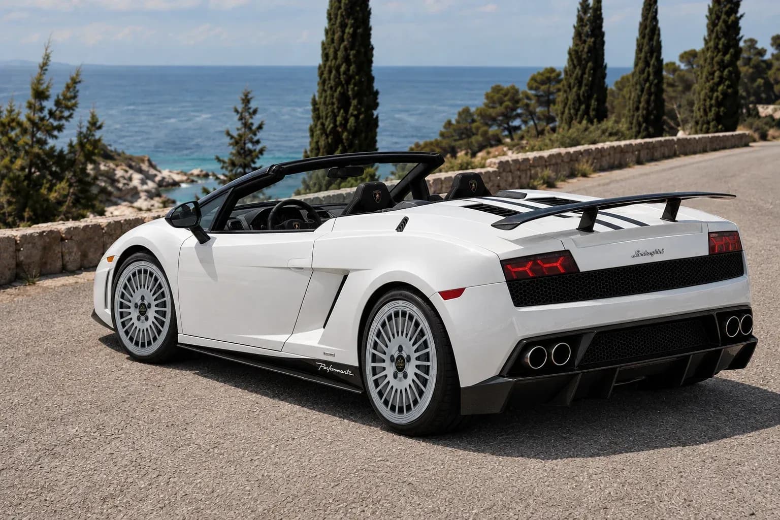2011 Lamborghini Gallardo with EW-P-MF-033 wheel, rear right 45 view