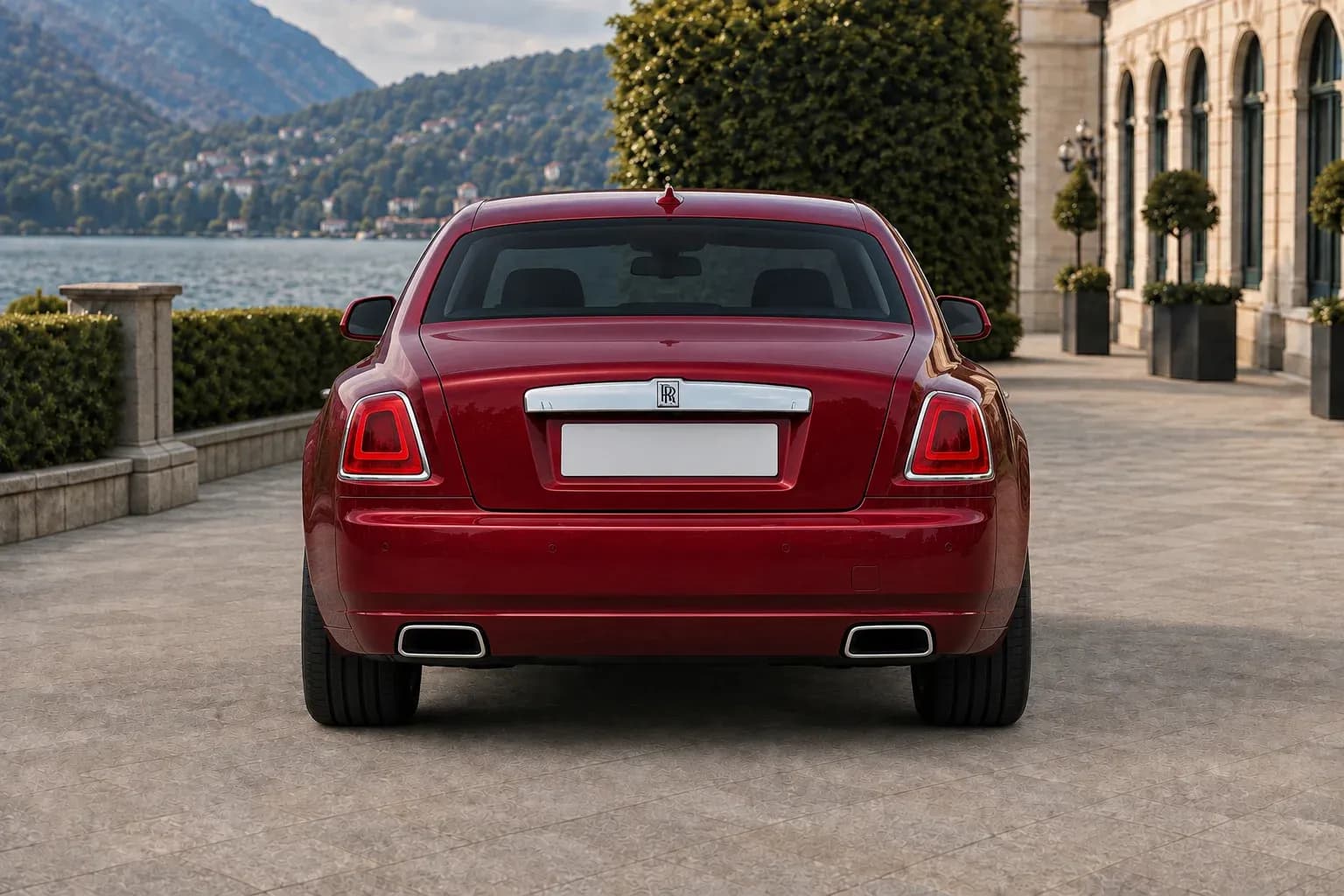 2014 Rolls-Royce Ghost with EW-P-MF-033 wheel, rear 0 view