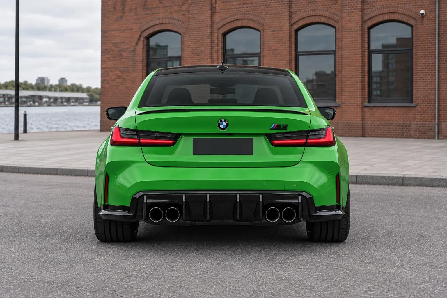 2021 BMW M3 with EW-P-MF-034 wheel, rear 0 view