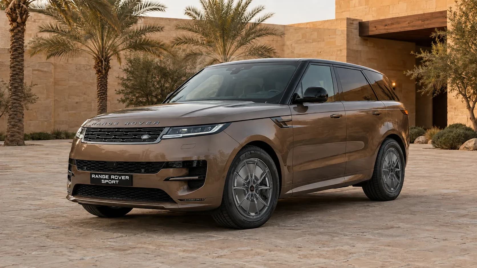 2018 Land Rover Range Rover Sport with EW-P-MF-034 wheel, front right 45 view