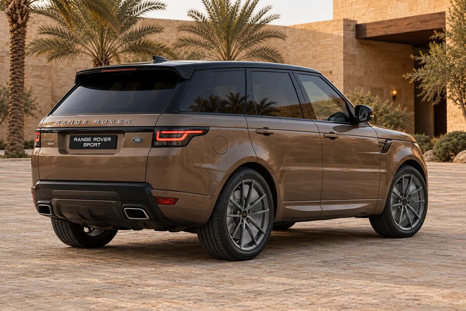 2018 Land Rover Range Rover Sport with EW-P-MF-034 wheel, rear right 45 view