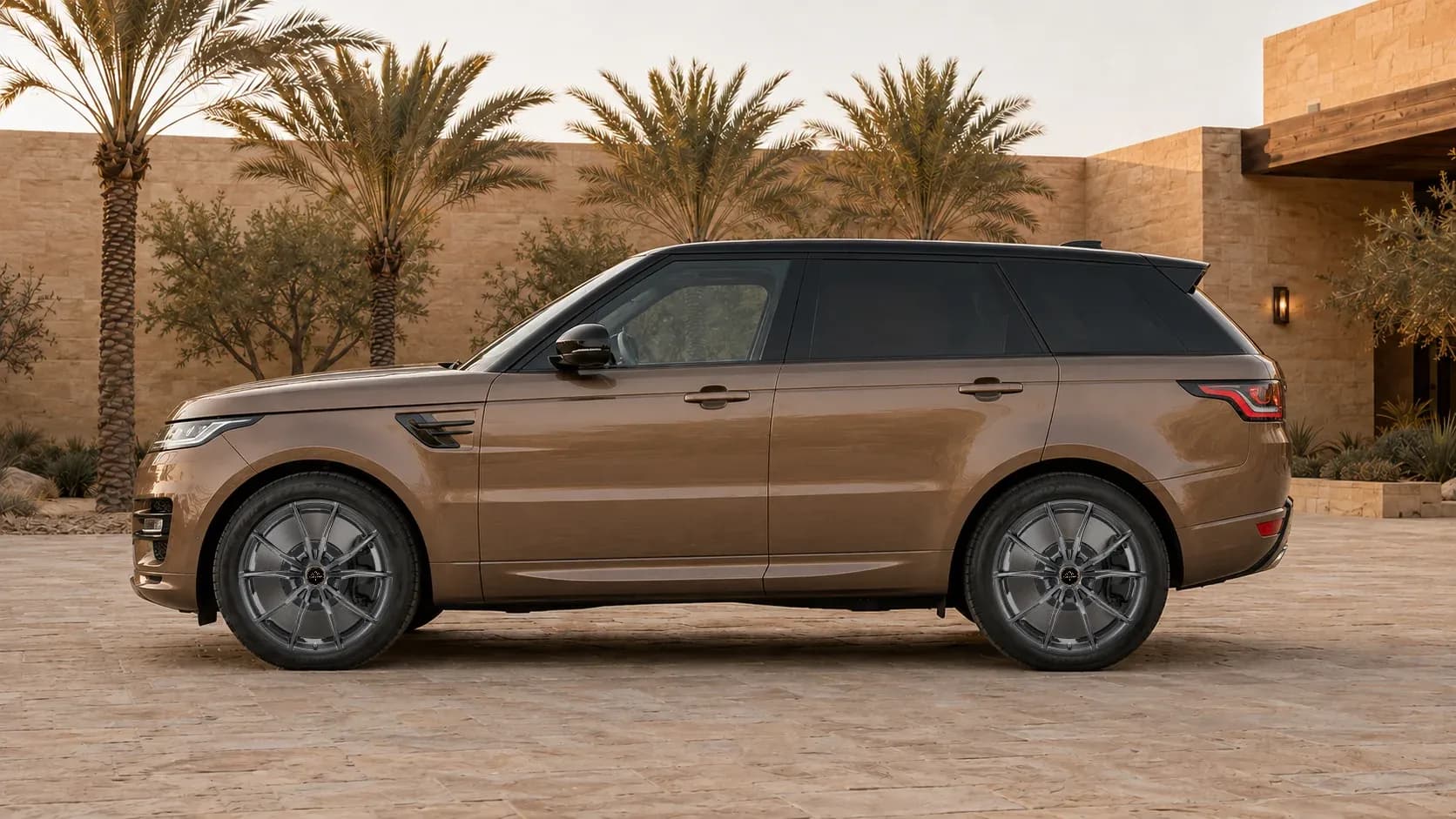 2018 Land Rover Range Rover Sport with EW-P-MF-034 wheel, side profile view