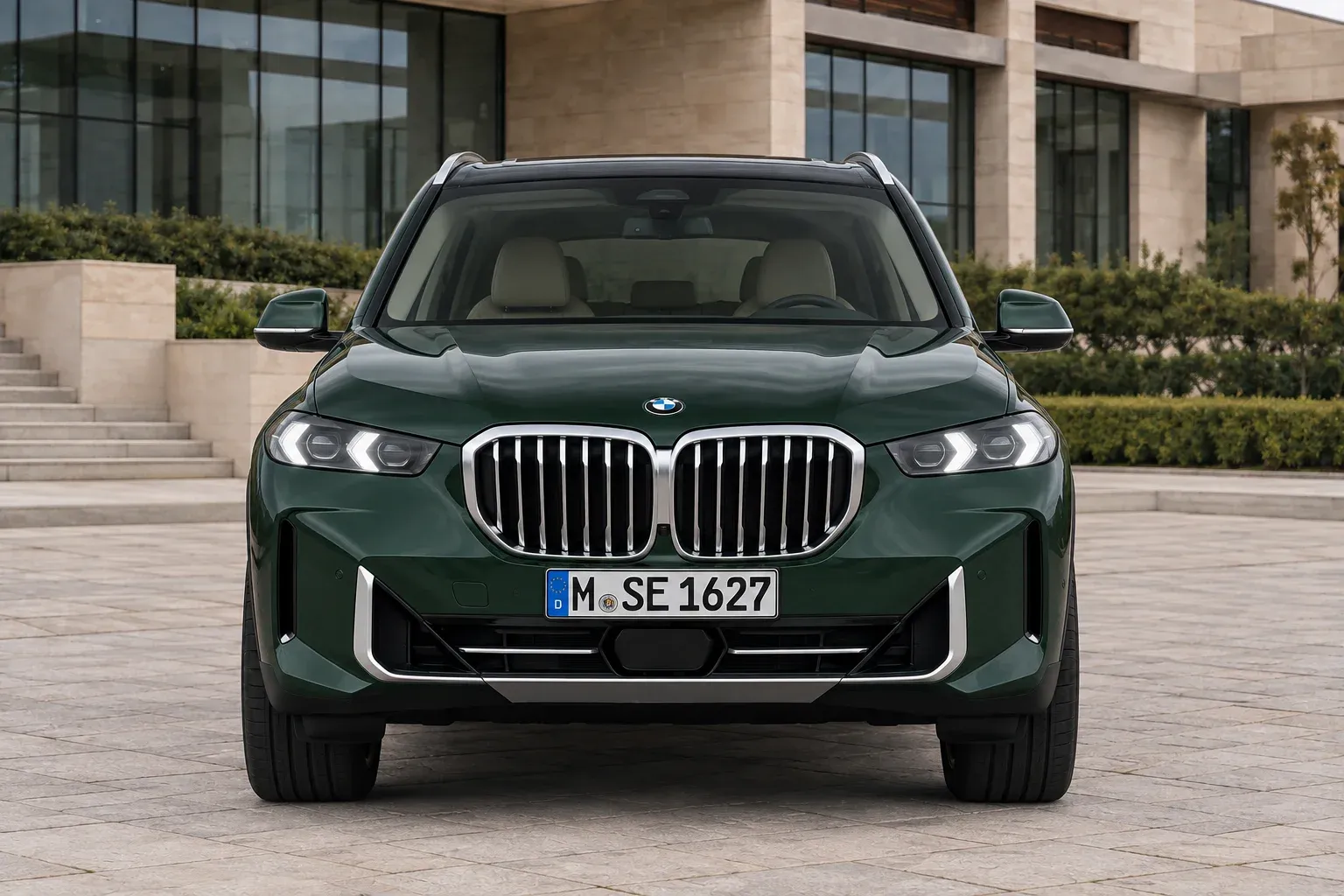 2024 BMW X5 with EW-P-MF-035 wheel, front 0 view