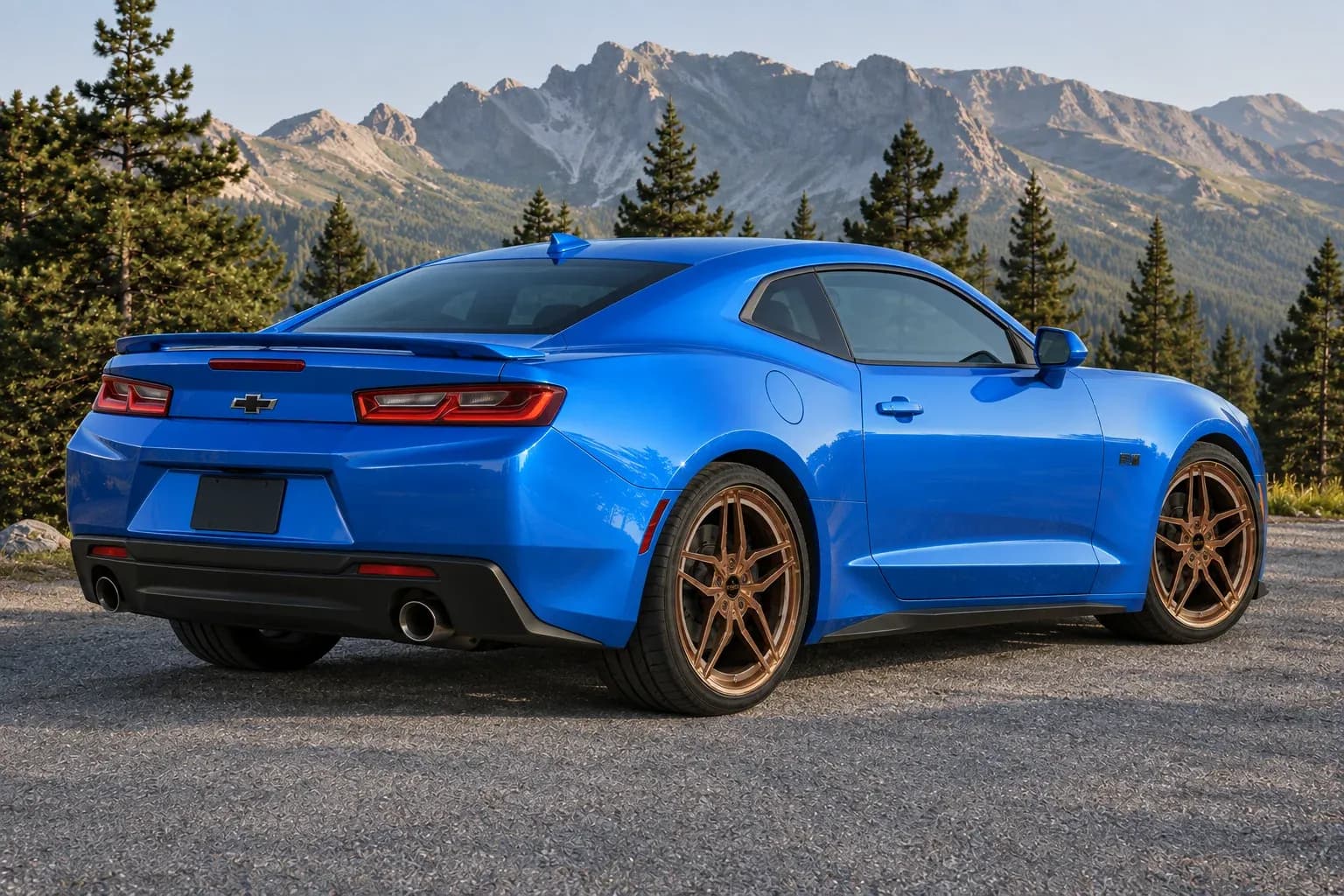 2017 Chevrolet Camaro with EW-P-MF-035 wheel, rear right 45 view