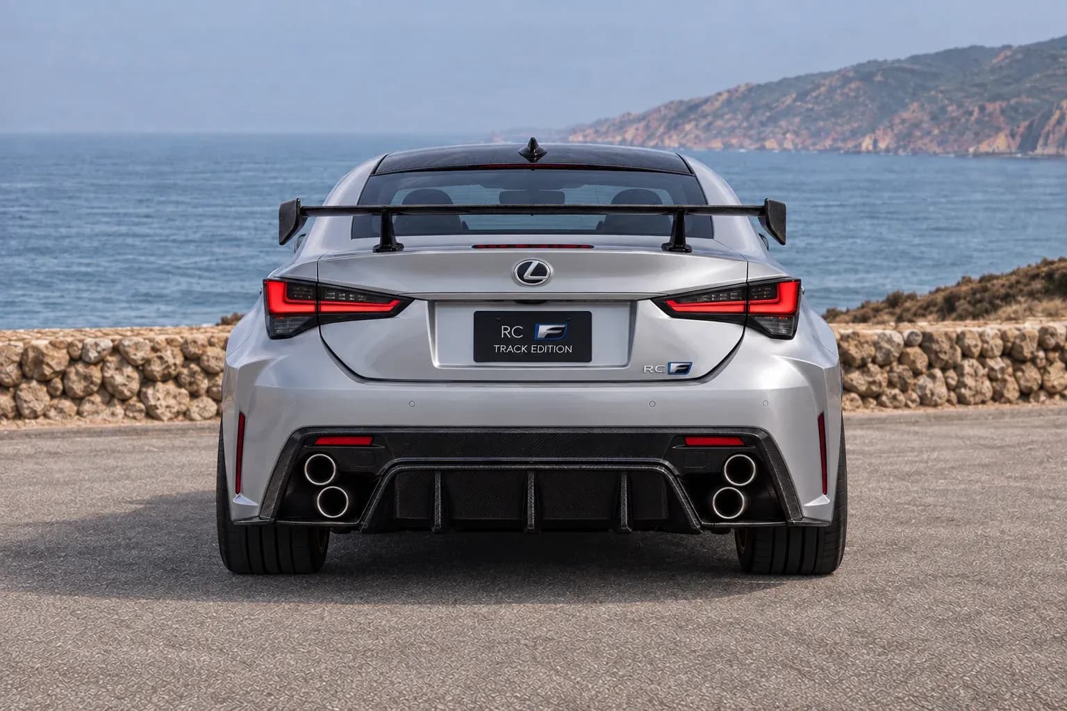2020 Lexus RC F with EW-P-MF-035 wheel, rear 0 view