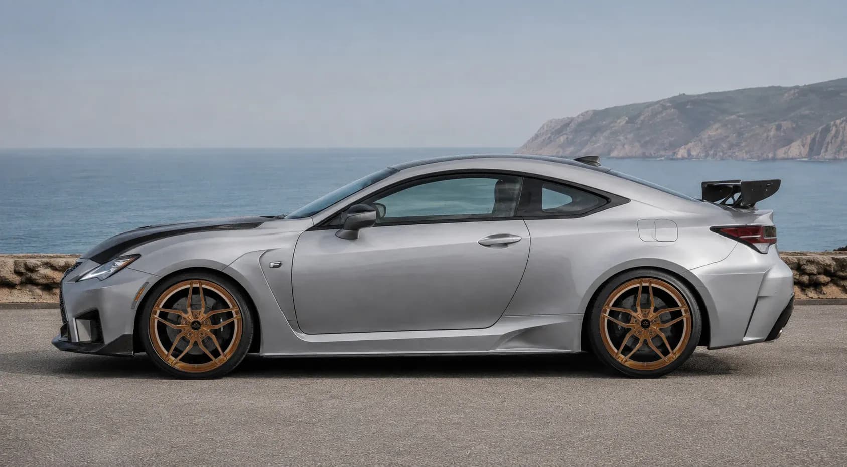 2020 Lexus RC F with EW-P-MF-035 wheel, side profile view