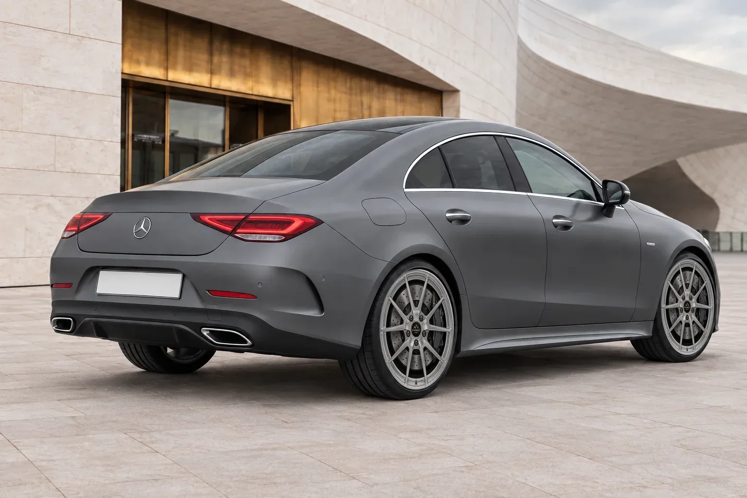 2019 Mercedes-Benz CLS-Class AMG with EW-P-MF-036 wheel, rear right 45 view
