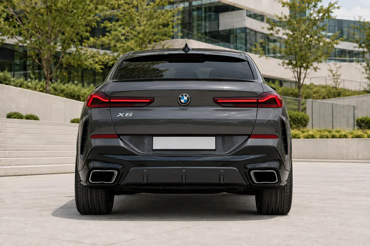 2020 BMW X6 with EW-P-MF-037 wheel, rear 0 view