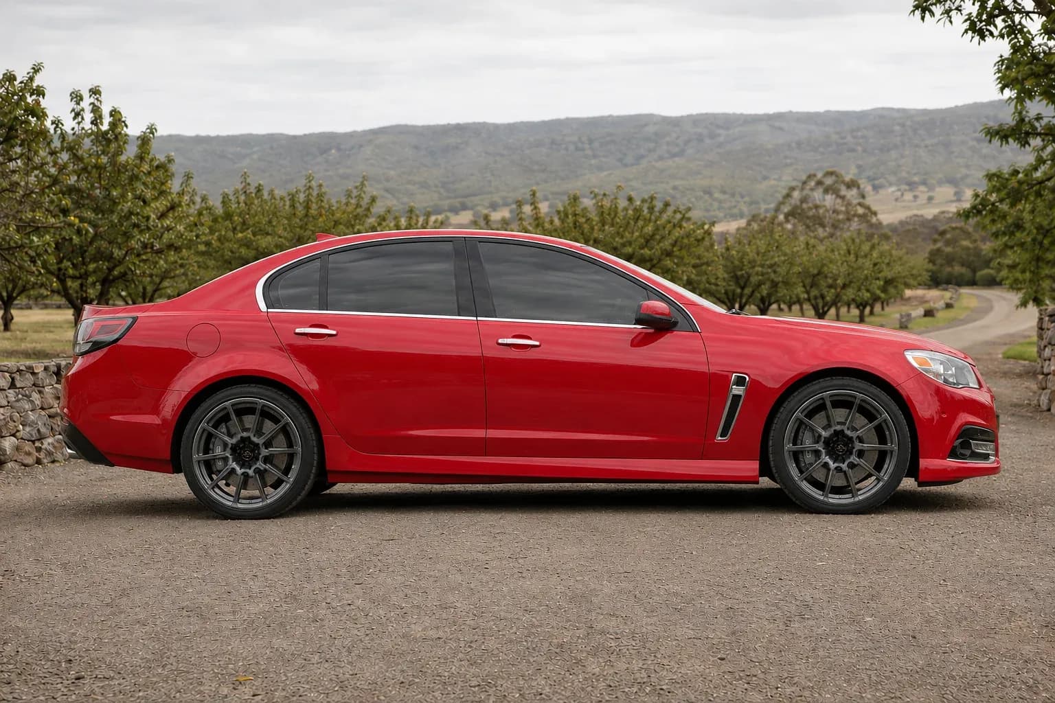 2014 Chevrolet SS with EW-P-MF-037 wheel, side profile view