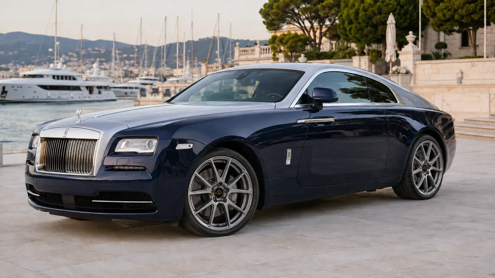2013 Rolls-Royce Wraith with EW-P-MF-037 wheel, front right 45 view