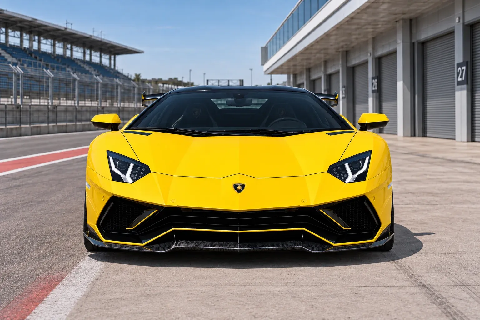 2019 Lamborghini Aventador with EW-P-MF-039 wheel, front 0 view