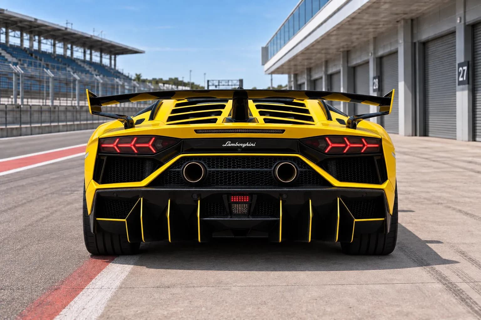 2019 Lamborghini Aventador with EW-P-MF-039 wheel, rear 0 view