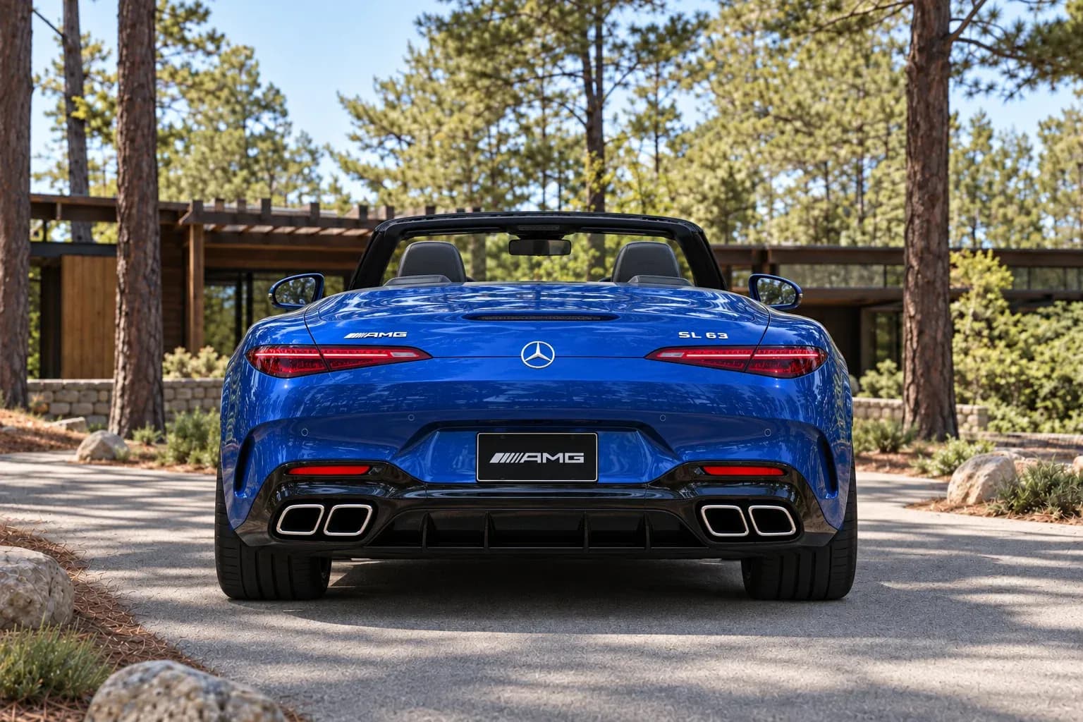 2022 Mercedes-Benz SL-Class AMG with EW-P-MF-039 wheel, rear 0 view