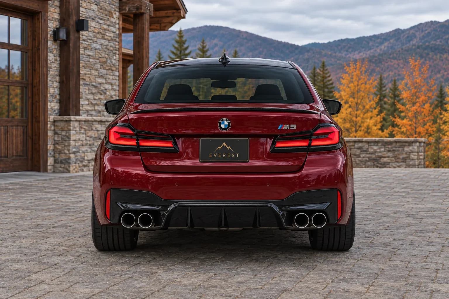2021 BMW M5 with EW-P-MF-041 wheel, rear 0 view