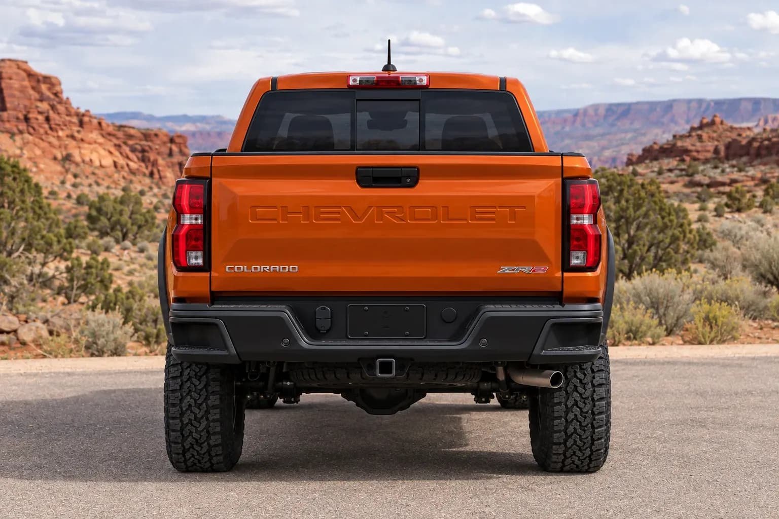 2023 Chevrolet Colorado with EW-P-MF-042 wheel, rear 0 view