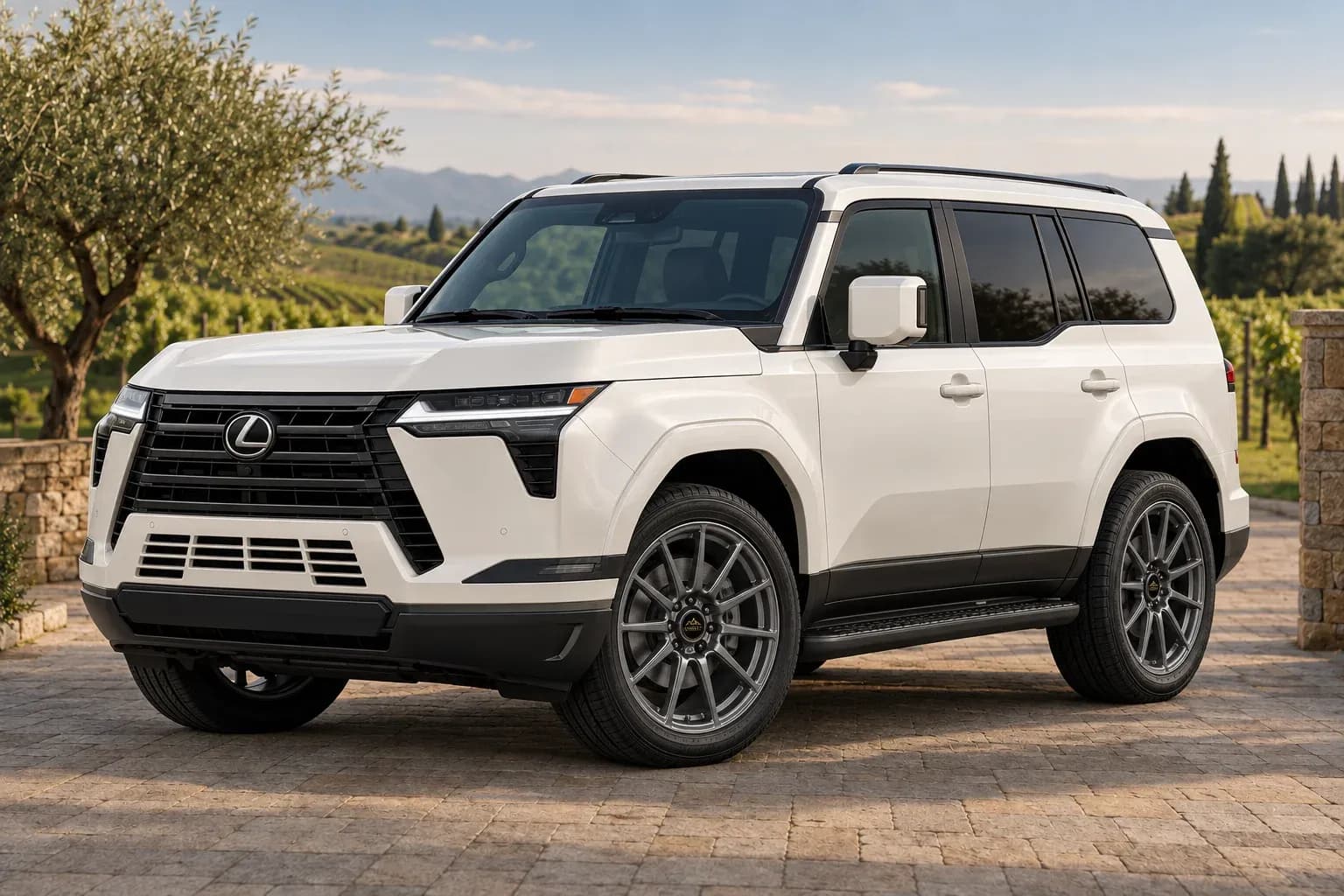 2024 Lexus GX with EW-P-MF-042 wheel, front right 45 view