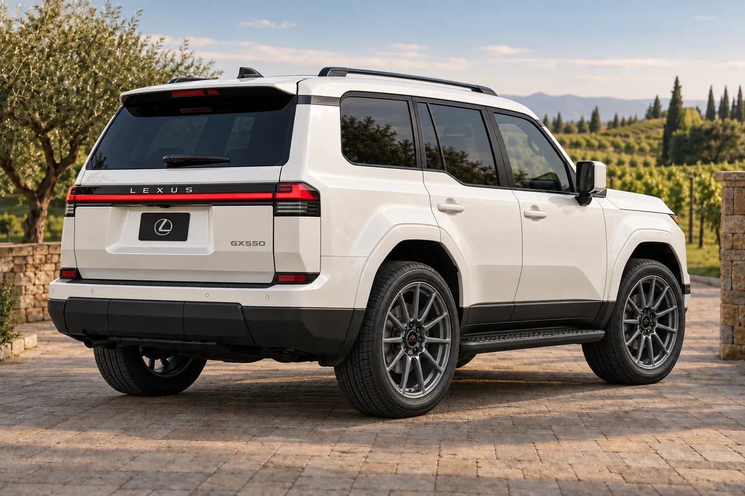 2024 Lexus GX with EW-P-MF-042 wheel, rear right 45 view
