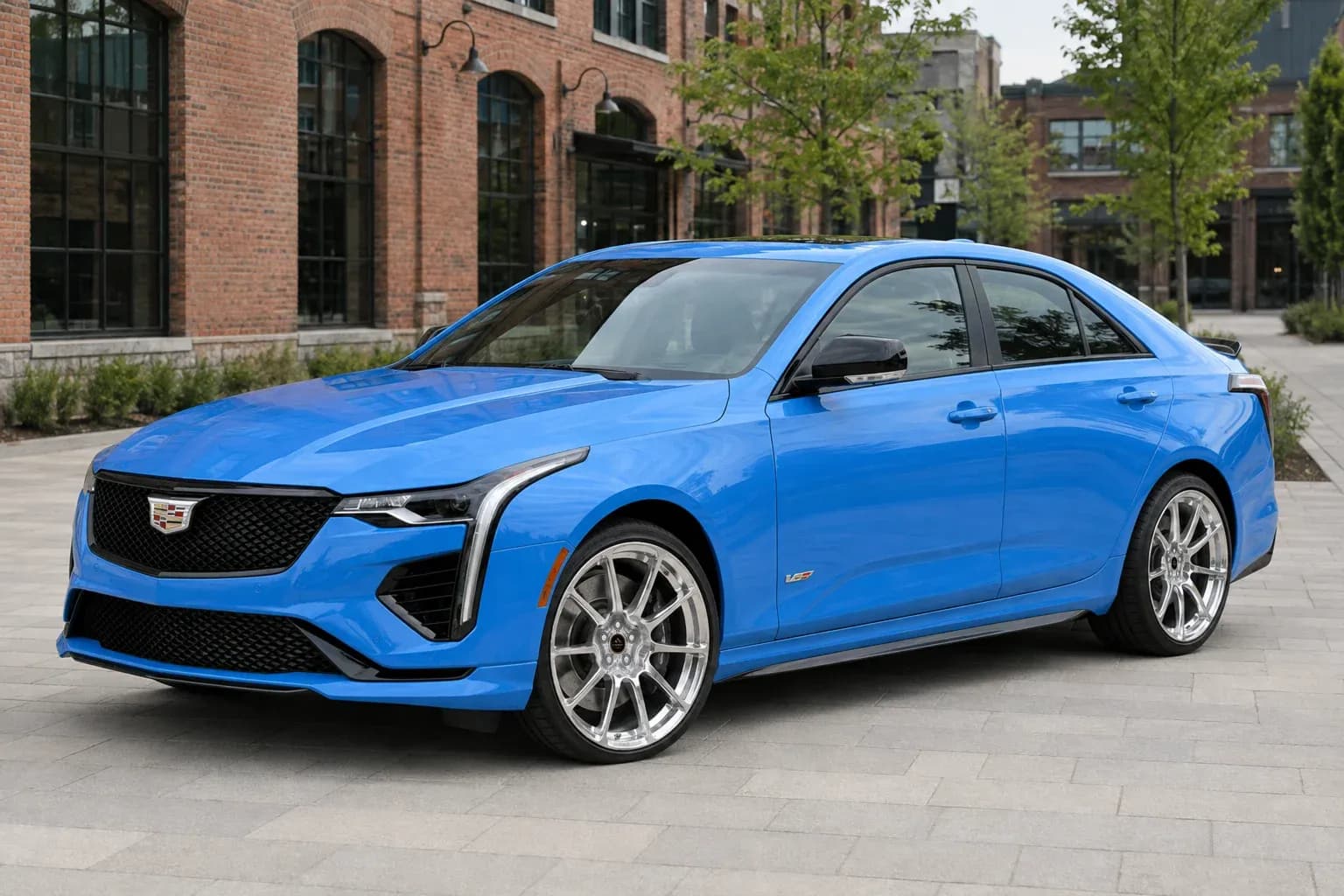 2020 Cadillac CT4-V with EW-P-MF-043 wheel, front right 45 view
