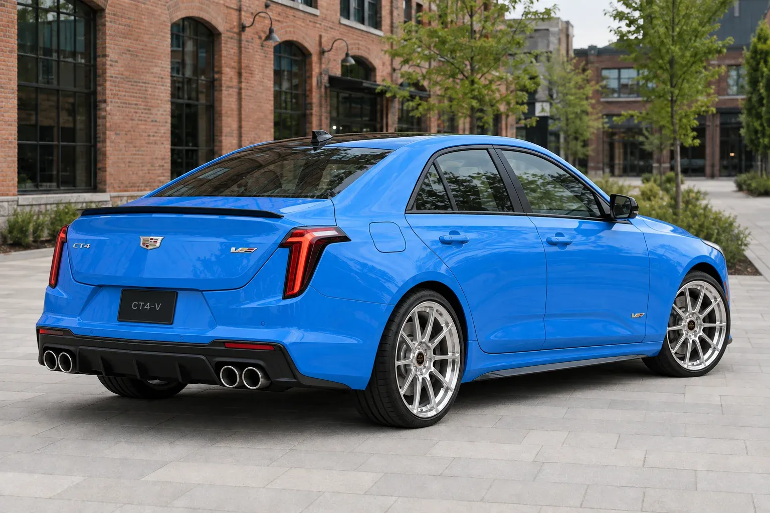 2020 Cadillac CT4-V with EW-P-MF-043 wheel, rear right 45 view