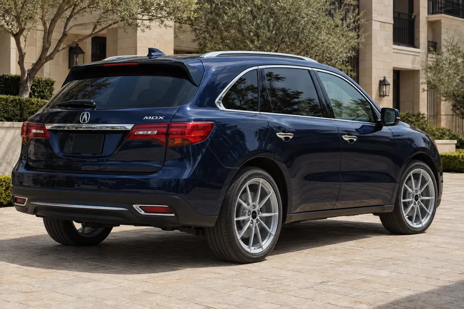 2014 Acura MDX with EW-P-MF-046 wheel, rear right 45 view