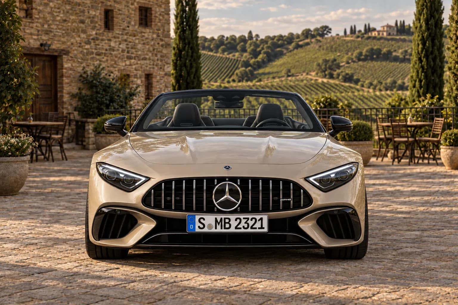 2022 Mercedes-Benz SL-Class AMG with EW-P-MF-046 wheel, front 0 view