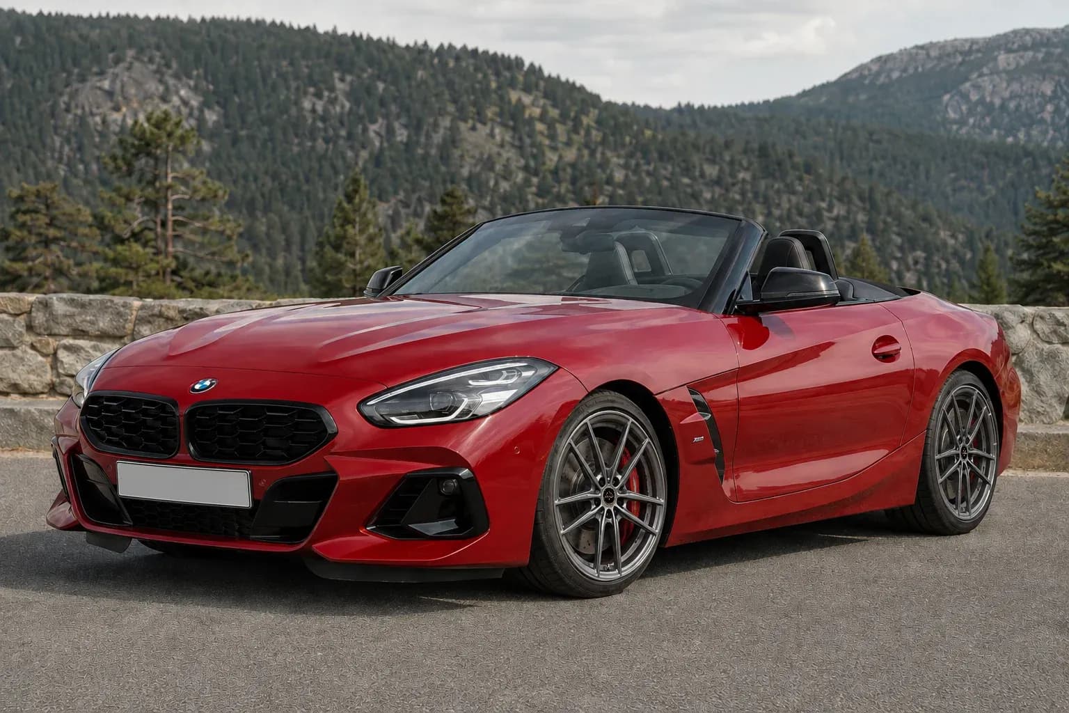 2023 BMW Z4 with EW-P-MF-047 wheel, front right 45 view