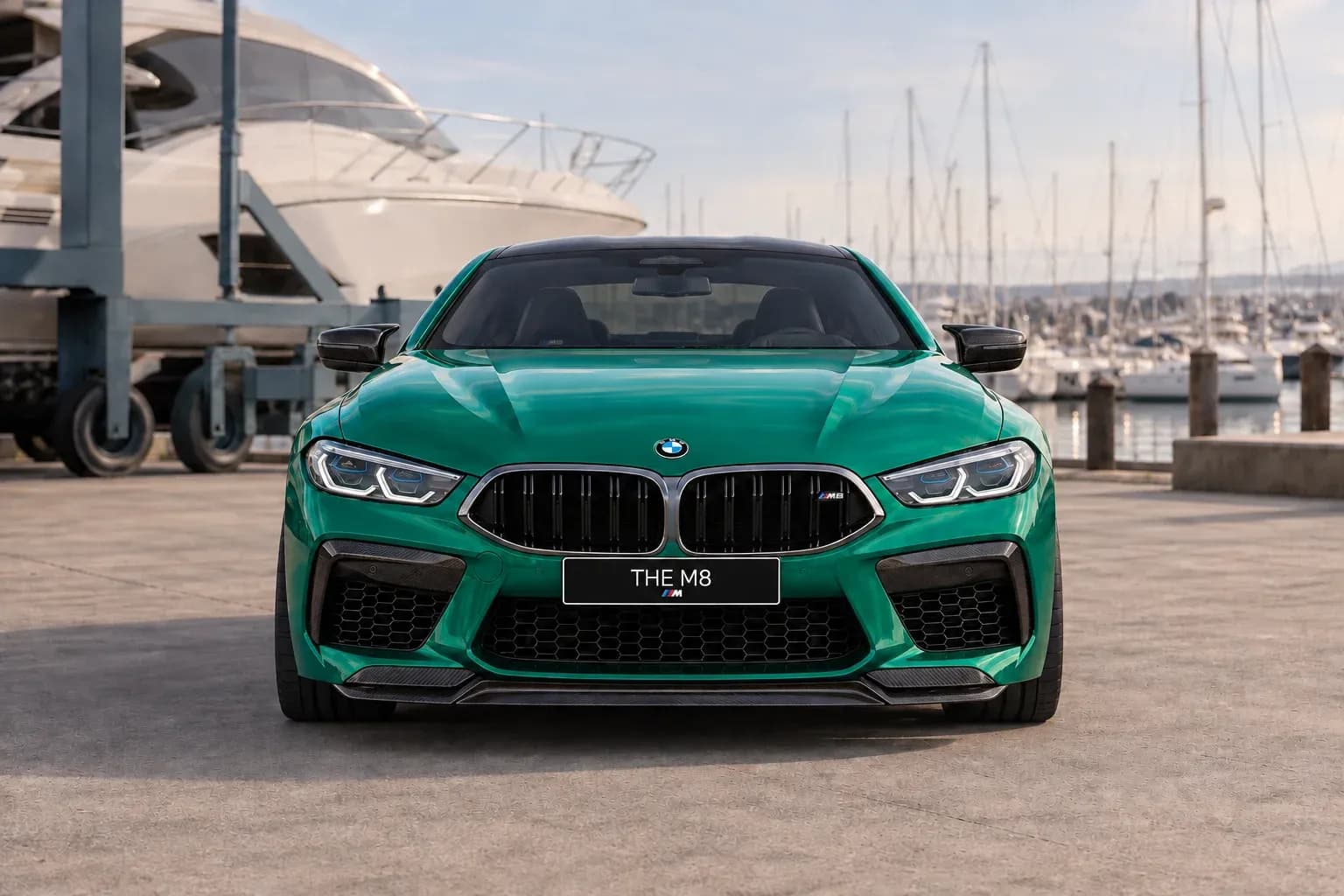 2020 BMW M8 with EW-P-MF-048 wheel, front 0 view