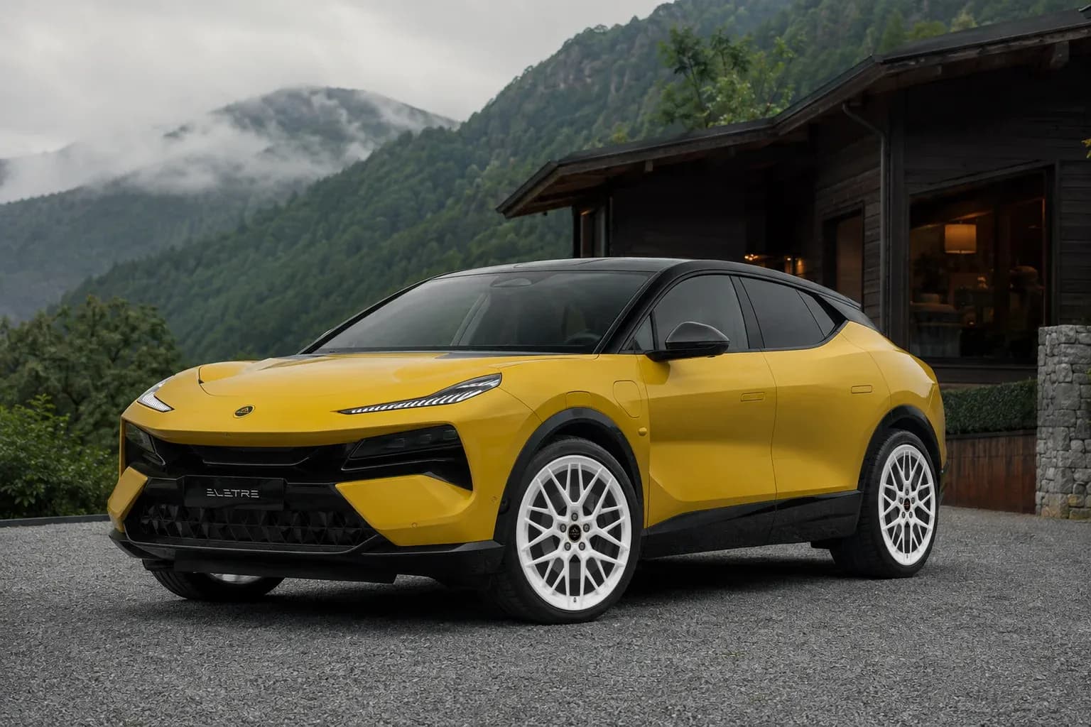 2023 Lotus Eletre with EW-P-MF-048 wheel, front right 45 view