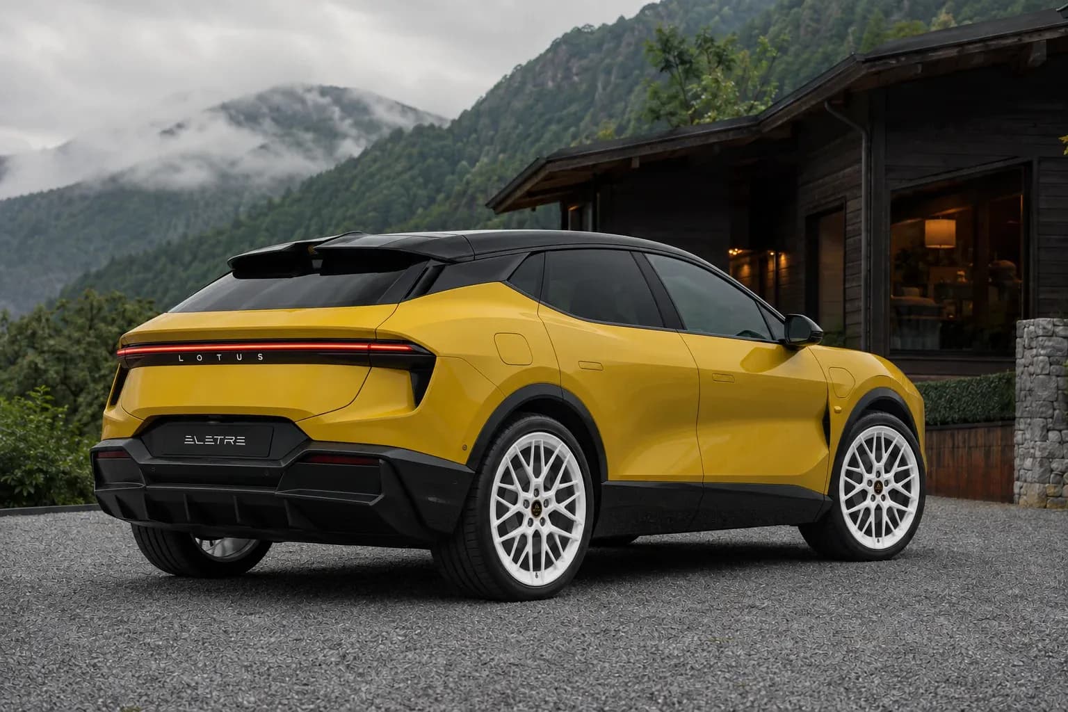 2023 Lotus Eletre with EW-P-MF-048 wheel, rear right 45 view