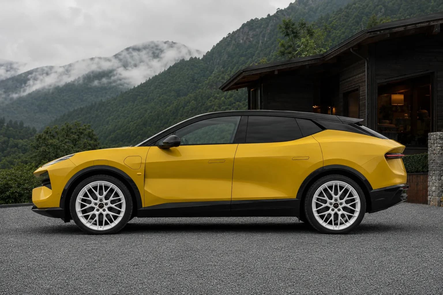 2023 Lotus Eletre with EW-P-MF-048 wheel, side profile view
