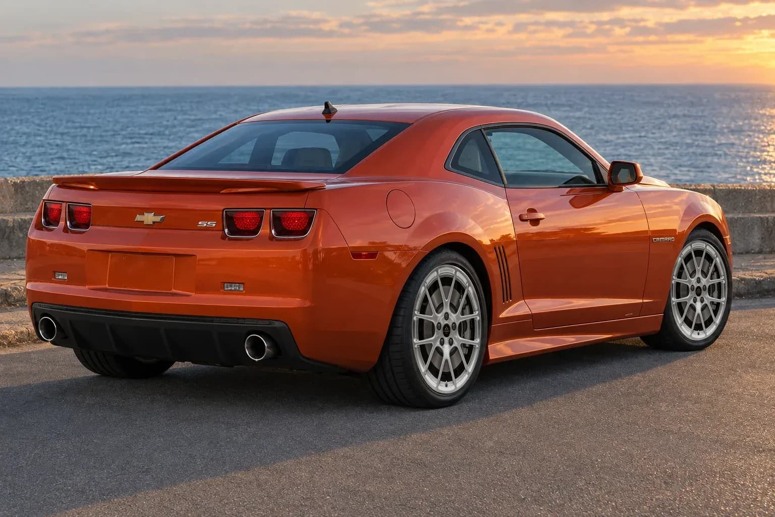 2010 Chevrolet Camaro with EW-P-MF-049 wheel, rear right 45 view