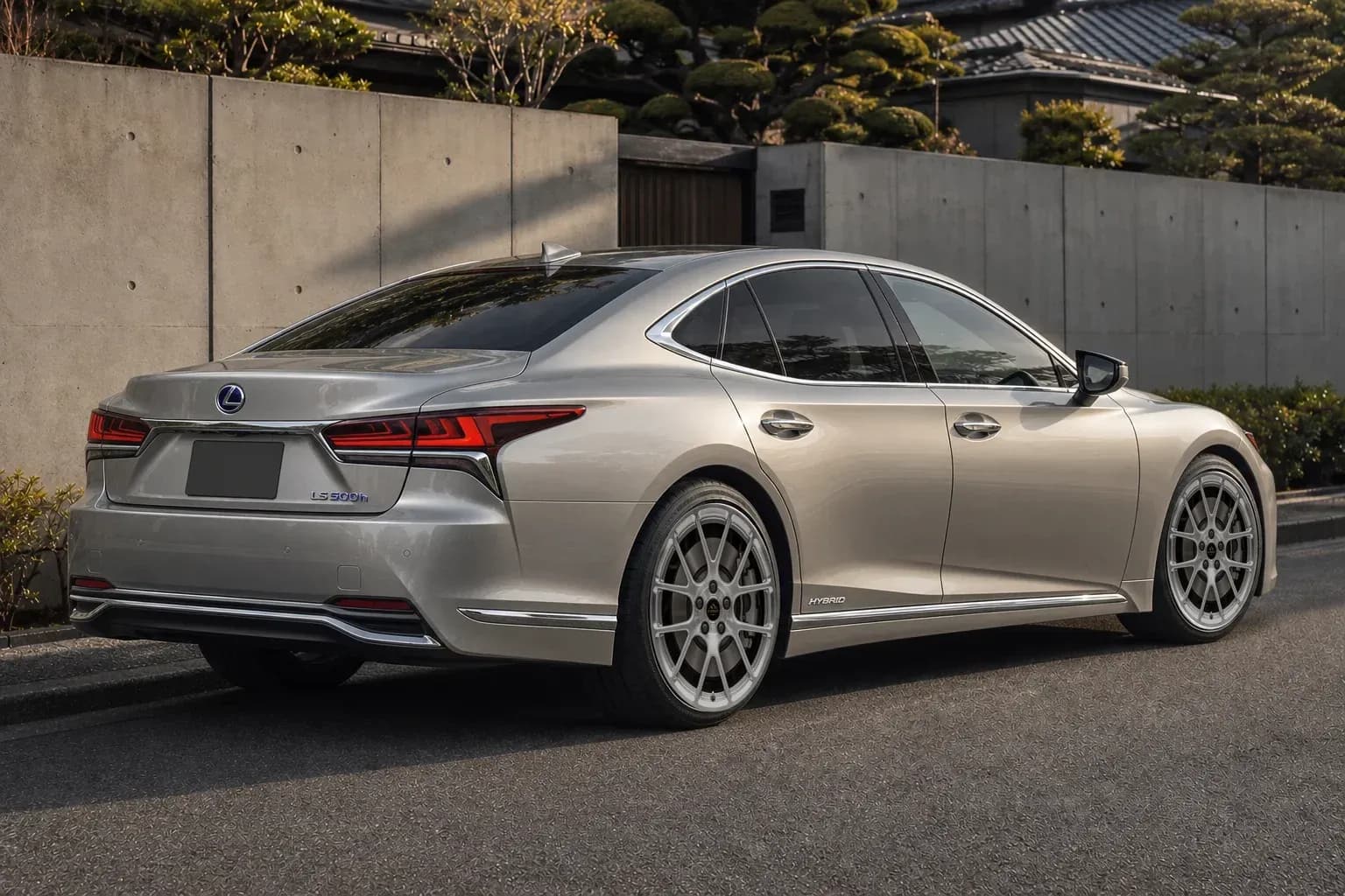 2021 Lexus LS with EW-P-MF-049 wheel, rear right 45 view