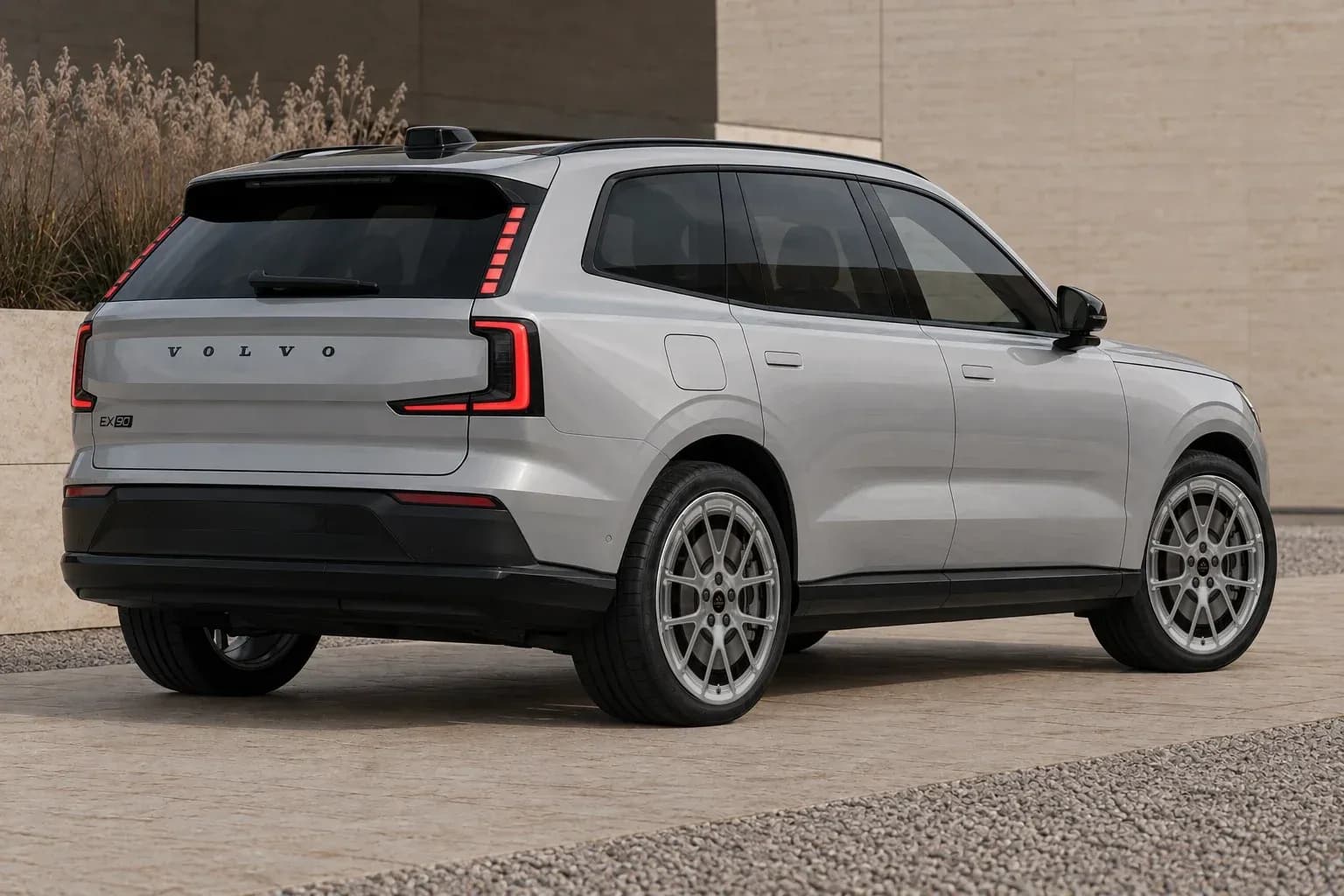 2025 Volvo EX90 with EW-P-MF-049 wheel, rear right 45 view