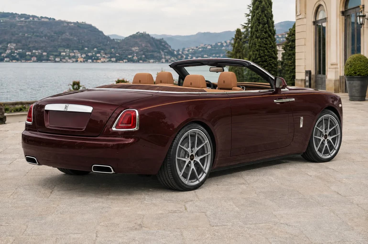 2016 Rolls-Royce Dawn with EW-P-MF-052 wheel, rear right 45 view