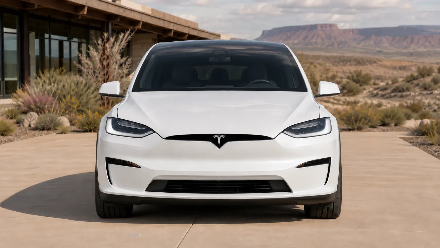 2021 Tesla Model X with EW-P-MF-052 wheel, front 0 view