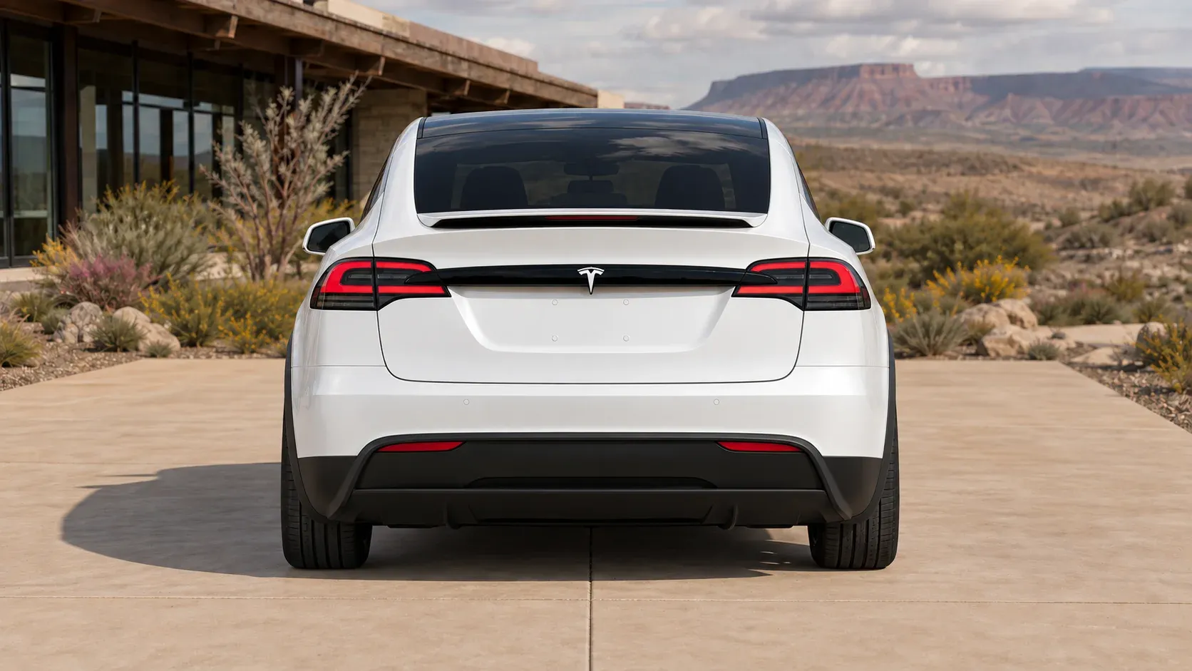 2021 Tesla Model X with EW-P-MF-052 wheel, rear 0 view